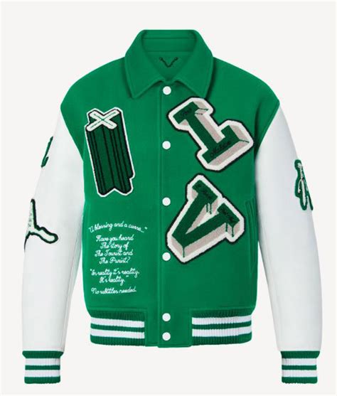 giacca varsity louis vuitton|louis vuitton high school jacket.